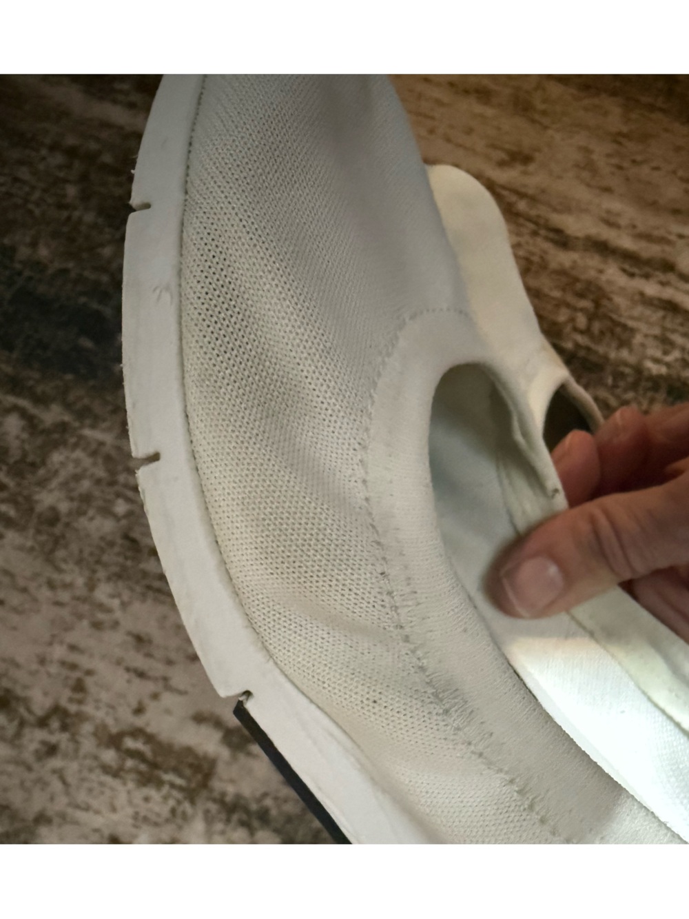 Michael Kors White Upton Ballet Slip-On Sneakers-logo at the heel (10-ladies) - Picture 11 of 12